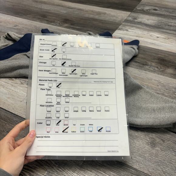 Orvis Gray Blue Orange Mens M 1/4 Zip Snap Mock Neck Pullover Signature Sweater‎ - Picture 9 of 10